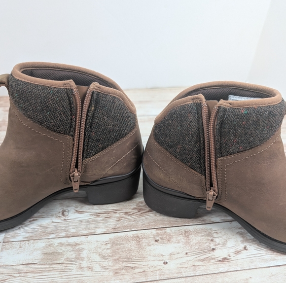 Merrell Leather Waterproof Ankle Booties Leather Brown / Tan Women's Size 8 - Picture 14 of 16